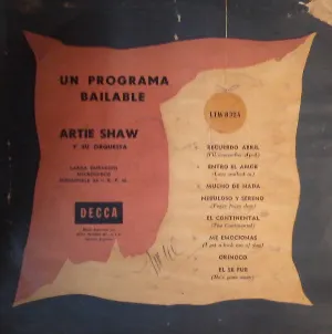 Pochette de Un programa bailable de Artie Shaw and His Orchestra