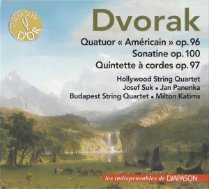 Pochette de Quatuor « Américain » op. 96 / Sonatine op. 100 / Quintette à cordes op. 97 de Josef Suk - Antonín Dvořák - Jan Panenka - Budapest String Quartet