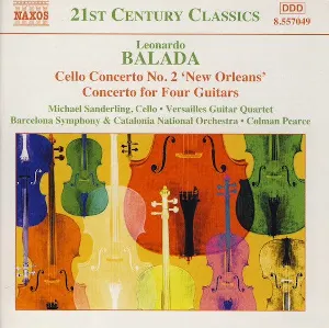 Pochette de Cello Concerto no. 2 "New Orleans" / Concerto for Four Guitars de Orquestra Simfònica de Barcelona i Nacional de Catalunya - Michael Sanderling