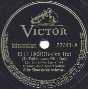 Pochette de Is It Taboo? / Beyond the Blue Horizon de Artie Shaw and His Orchestra