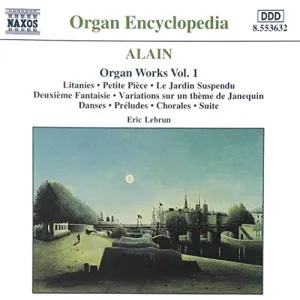 Pochette de L'Œuvre pour orgue, vol. 1 de Marie‐Claire Alain - Jehan Alain