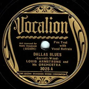 Pochette de Dallas Blues / Bessie Couldn’t Help It de Louis Armstrong & His Orchestra