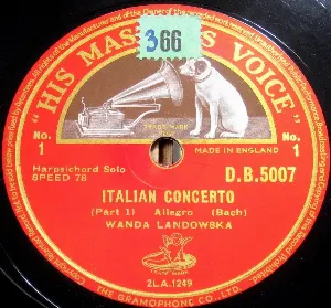 Pochette Italian Concerto