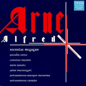 Pochette de Alfred de David Daniels - Jennifer Smith - Thomas Arne - Jamie MacDougall - Nicholas McGegan - Philharmonia Baroque Orchestra