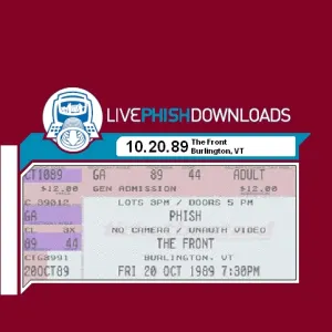 Pochette de 1989-10-20: The Front, Burlington, VT, USA de Phish