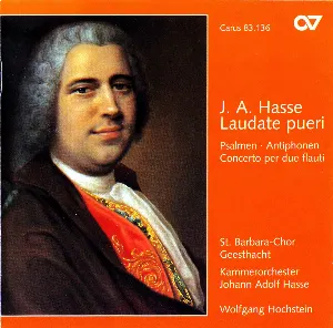 Pochette de Laudate pueri - Psalmen, Antiphonen, Concerto per due flauti de Johann Adolf Hasse