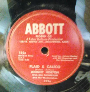 Pochette de Plaid & Calico / Shadows on the Old Bayou de Johnny Horton