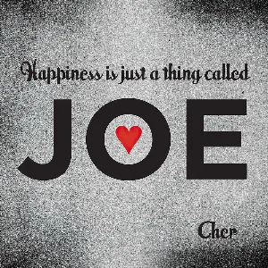 Pochette Happiness Is Just a Thing Called Joe