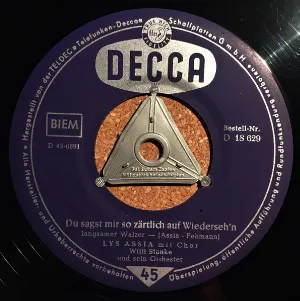 Pochette de Du sagst mir so zärtlich auf Wiederseh'n de Lys Assia