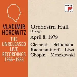 Pochette Vladimir Horowitz in Recital at Orchestra Hall Chicago April 8 1979
