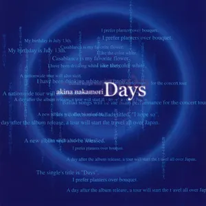 Pochette de Days de Akina Nakamori