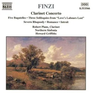 Pochette de Concerto in C minor / Five Bagatelles / Three Soliloquies from "Love's Labour Lost" de Royal Northern Sinfonia - Gerald Finzi - Howard Griffiths