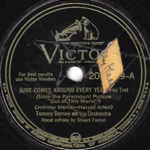 Pochette de June Comes Around Every Year / Out of This World de Tommy Dorsey and His Orchestra