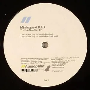 Pochette de That’s a Nice Way EP de Minilogue