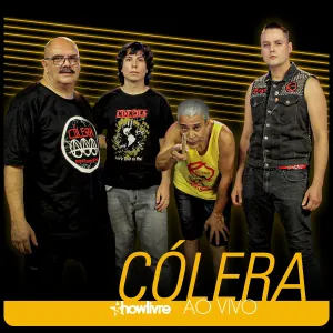 Pochette de Cólera no Estúdio Showlivre de Cólera