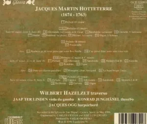 Pochette de Ecos Fidelles: Flute Music de Wilbert Hazelzet - Jacques Martin Hotteterre