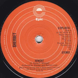 Pochette de Howzat / Motor of Love de Sherbet
