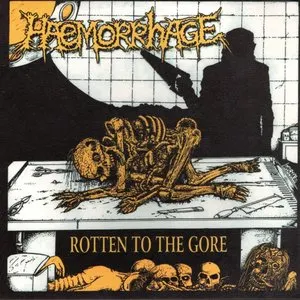 Pochette de Rotten to the Gore / Deadly Results / I Have No Right / Boundless Violence de Haemorrhage