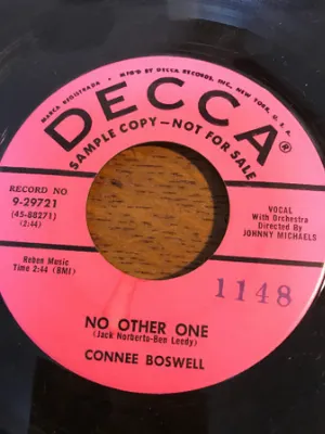 Pochette de No Other One / I Compare You de Connee Boswell
