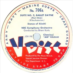 Pochette de Suite no. 2, Ballet Gayne de NBC Symphony Orchestra