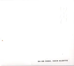 Pochette de 04‐08‐2004, Esch‐Alzette de Einstürzende Neubauten