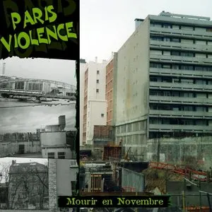 Pochette de Mourir en Novembre de Paris Violence