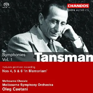 Pochette de Symphonies Vol. 1 de Oleg Caetani - Melbourne Symphony Orchestra - Alexandre Tansman