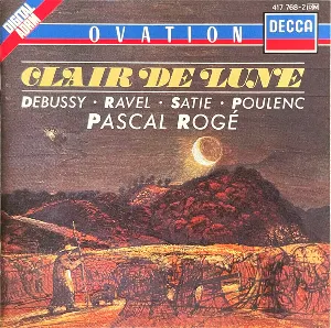 Pochette de Clair de Lune de Pascal Rogé - Francis Poulenc - Maurice Ravel - Claude Debussy - Erik Satie