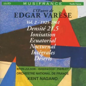 Pochette L'Œuvre de Edgar Varèse, Volume 2: 1925-1961
