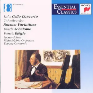 Pochette Cello Concerto / Rococo Variations / Schelomo / Elegie