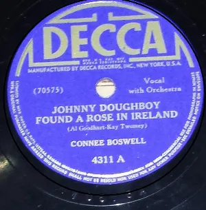 Pochette de Johnny Doughboy Found a Rose in Ireland / Sweet Eloise de Connee Boswell