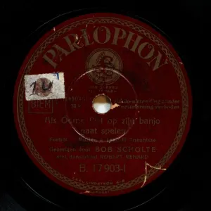 Pochette de Als Oome Piet op zijn banjo gaat spelen / Het pierement moet van de grachten de Bob Scholte