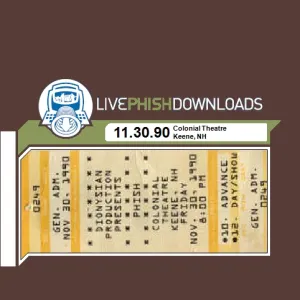 Pochette de 1990-11-30: The Colonial Theatre, Keene, NH, USA de Phish