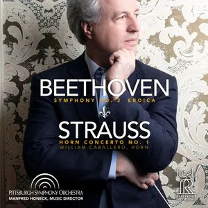Pochette Beethoven: Symphony no. 3 “Eroica” / Strauss: Horn Concerto no. 1