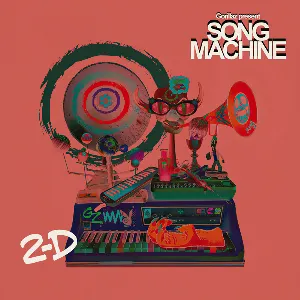 Pochette Song Machine Made by 2D From Gorillaz