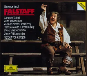 Pochette de Falstaff de Christa Ludwig - Rolando Panerai - Francisco Araiza - Chor der Wiener Staatsoper - Herbert von Karajan - Wiener Philharmoniker - Giuseppe Verdi - Giuseppe Taddei