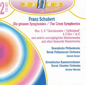 Pochette de Schubert Symphonies 5, 8 & 9 de Slovenský komorný orchester Bohdana Warchala