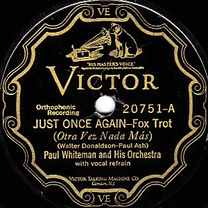 Pochette de Just Once Again / I’m Coming Virginia de Paul Whiteman and His Orchestra