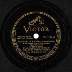 Pochette de Beau Night in Hotchkiss Corners / The Calypso de Artie Shaw and His Orchestra