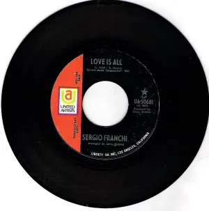Pochette de Love Is All de Sergio Franchi