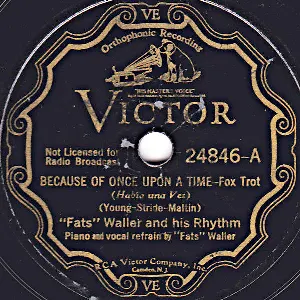 Pochette de Because of Once Upon a Time / Baby Brown de Fats Waller and His Rhythm