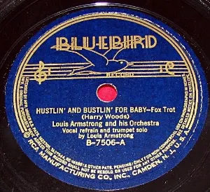 Pochette de Hustlin’ and Bustlin’ for Baby / Sittin’ in the Dark de Louis Armstrong & His Orchestra