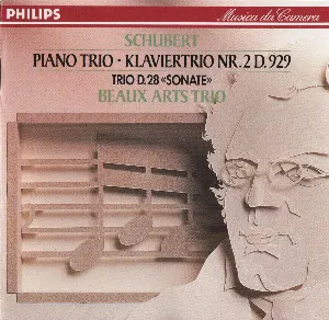 Pochette Piano Trio no. 2, D. 929 / Trio, D. 28 “Sonate”