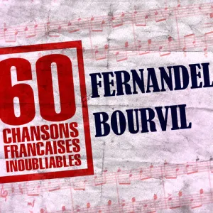 Pochette de 60 Chansons Françaises Inoubliables de Fernandel et Bourvil de Fernandel - Bourvil