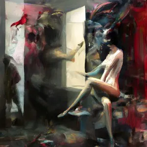 Pochette de In Surreal Dreams, I Wander Through the Night, to Places Beyond the Realm of Mortal Light; Where Time, Space & Reason Take Flight, and All That Was, Becomes What It Is Not; I Speak in Tongues That Are Not Quite My Own, and Hear the Whi de Wings of an Angel