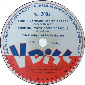 Pochette de South Rampart Street Parade / Struttin’ With Some Barbecue / The Boogie Beat’ll Get You / Lighthouse de Bob Crosby and His Orchestra