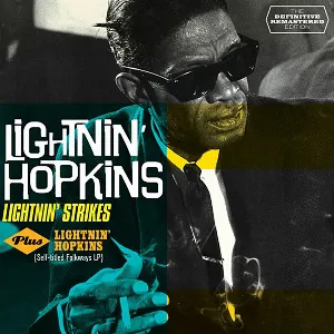 Pochette Lightnin' Strikes plus Lightnin' Hopkins {Self-titled Folkways LP}