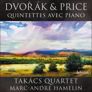 Pochette de Piano Quintets de Marc-André Hamelin - Takács Quartet - Antonín Dvořák - Florence Price
