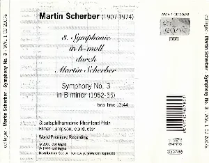 Pochette de Scherber - Symphony No.3 de Deutsche Staatsphilharmonie Rheinland‐Pfalz