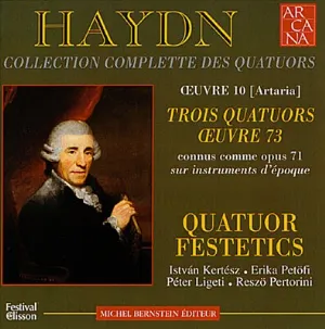 Pochette de Trois Quatuors Oeuvre 73 (opus 71) de Festetics Quartet - István Kertész - Joseph Haydn